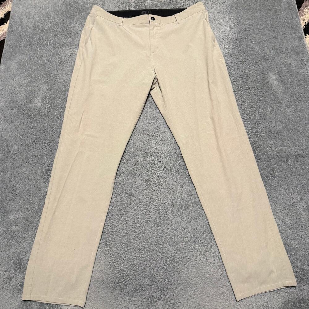 Vuori Aim Pants Mens 38 (39x32) Beige Performance Chino Golf Stretch V431